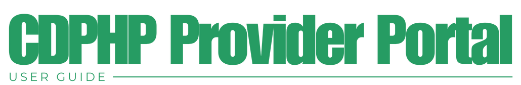 CDPHP Provider Portal